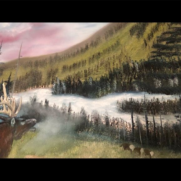 🖼Vintage 1985 Original Oil/Acrylic Canvas -Signed-Archive Reference- landscape - Picture 14 of 16